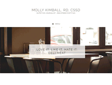 Tablet Screenshot of mollykimball.com